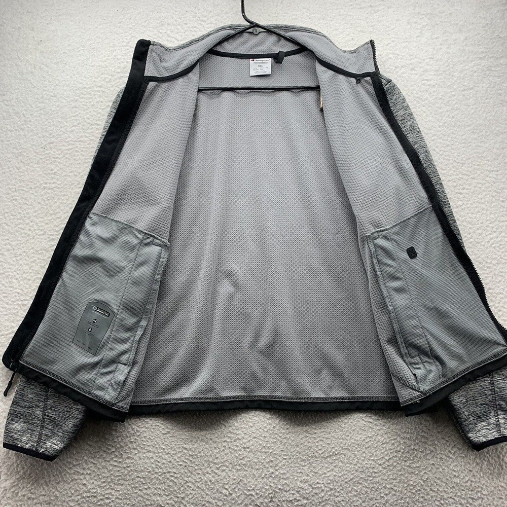 Champion Activewear Jacket Mens 2XL XXL Duo Fold Thermal Lining‎ Heather Gray - Picture 5 of 14